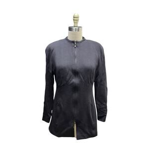 Vintage WORTH Tailored Black Wool Blazer Jacket Size 4 Pockets Lined